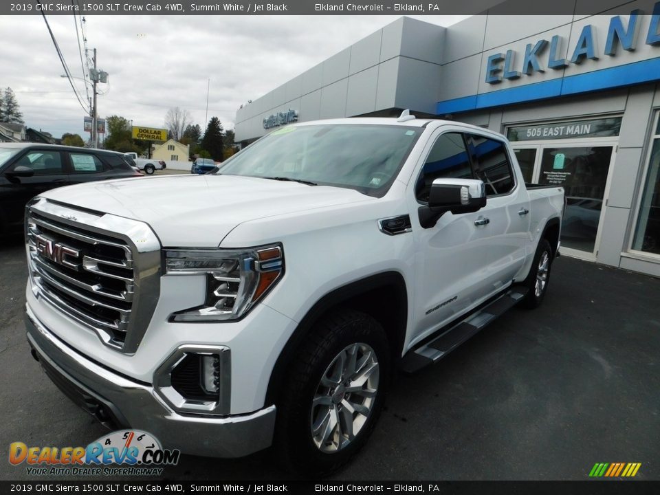 2019 GMC Sierra 1500 SLT Crew Cab 4WD Summit White / Jet Black Photo #2