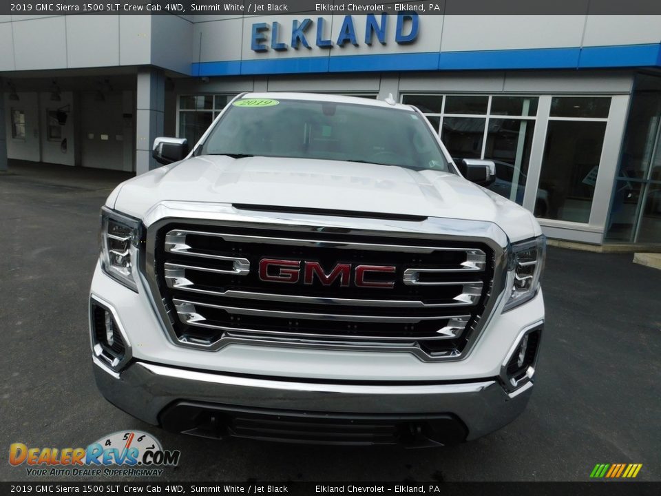 2019 GMC Sierra 1500 SLT Crew Cab 4WD Summit White / Jet Black Photo #3