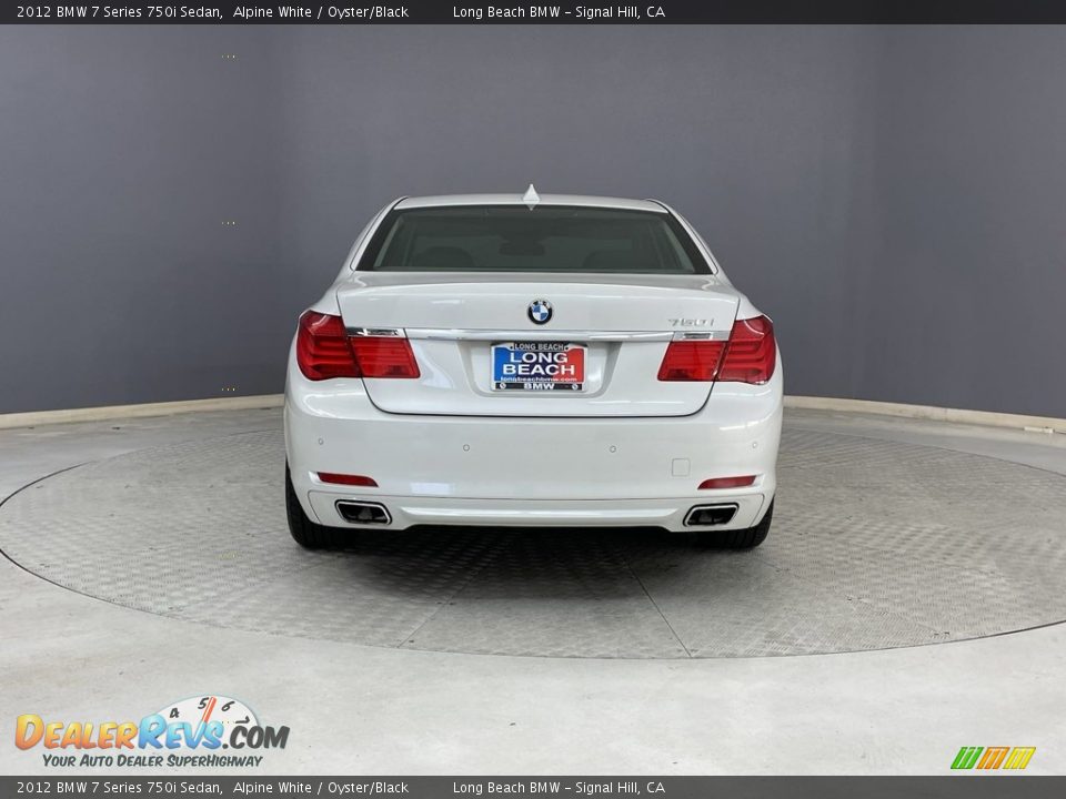 2012 BMW 7 Series 750i Sedan Alpine White / Oyster/Black Photo #4