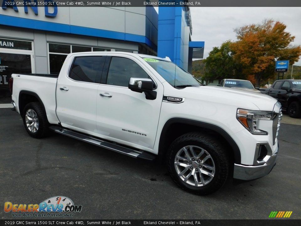 2019 GMC Sierra 1500 SLT Crew Cab 4WD Summit White / Jet Black Photo #5