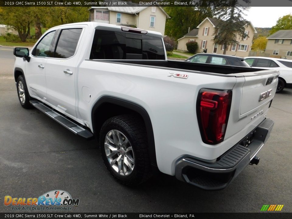 2019 GMC Sierra 1500 SLT Crew Cab 4WD Summit White / Jet Black Photo #9