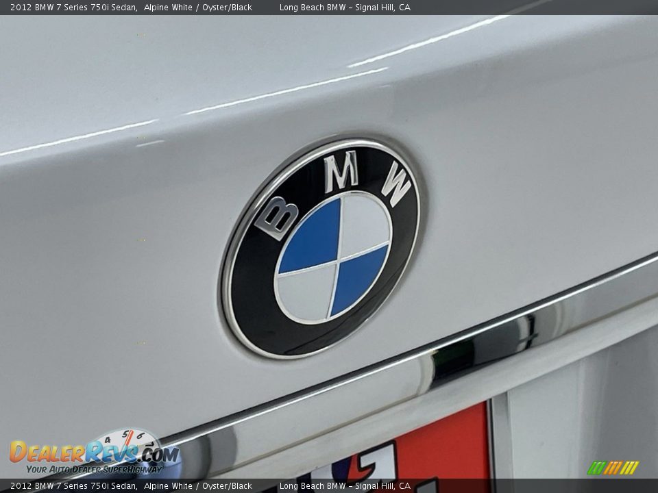 2012 BMW 7 Series 750i Sedan Alpine White / Oyster/Black Photo #9