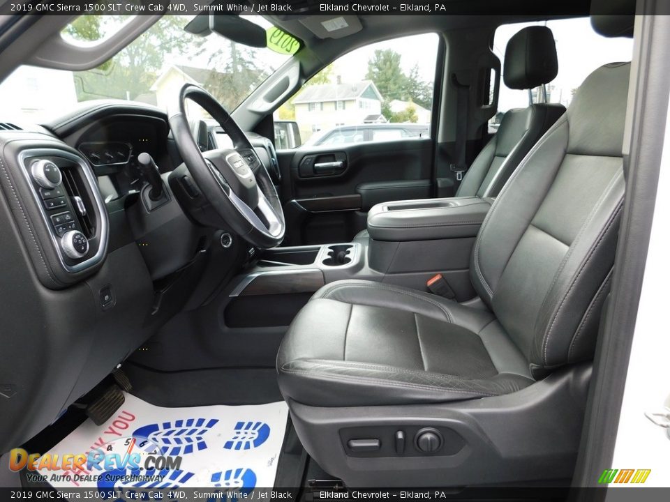 Front Seat of 2019 GMC Sierra 1500 SLT Crew Cab 4WD Photo #21