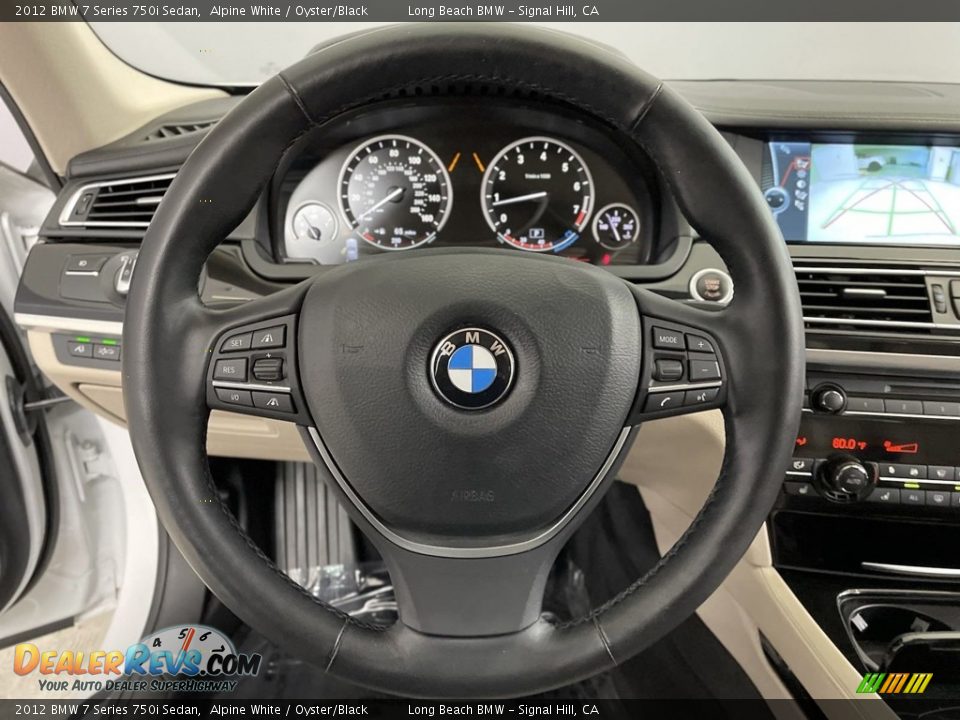 2012 BMW 7 Series 750i Sedan Steering Wheel Photo #17