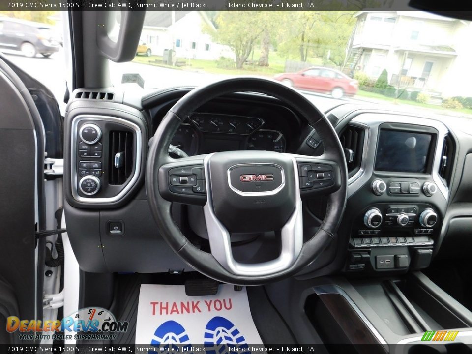 2019 GMC Sierra 1500 SLT Crew Cab 4WD Summit White / Jet Black Photo #23