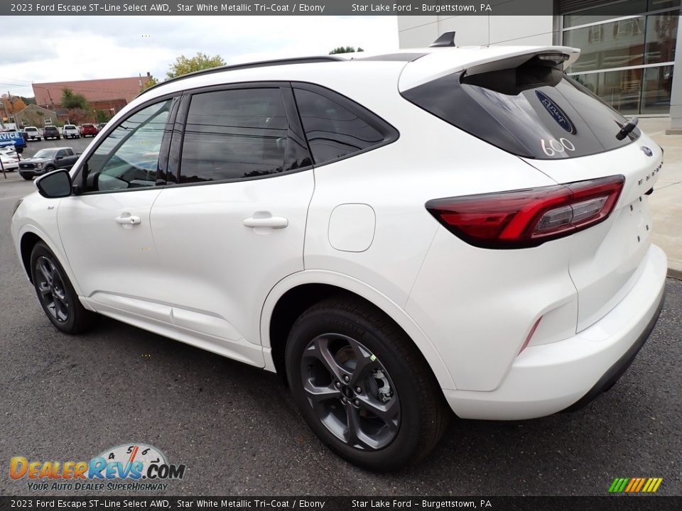 Star White Metallic Tri-Coat 2023 Ford Escape ST-Line Select AWD Photo #3