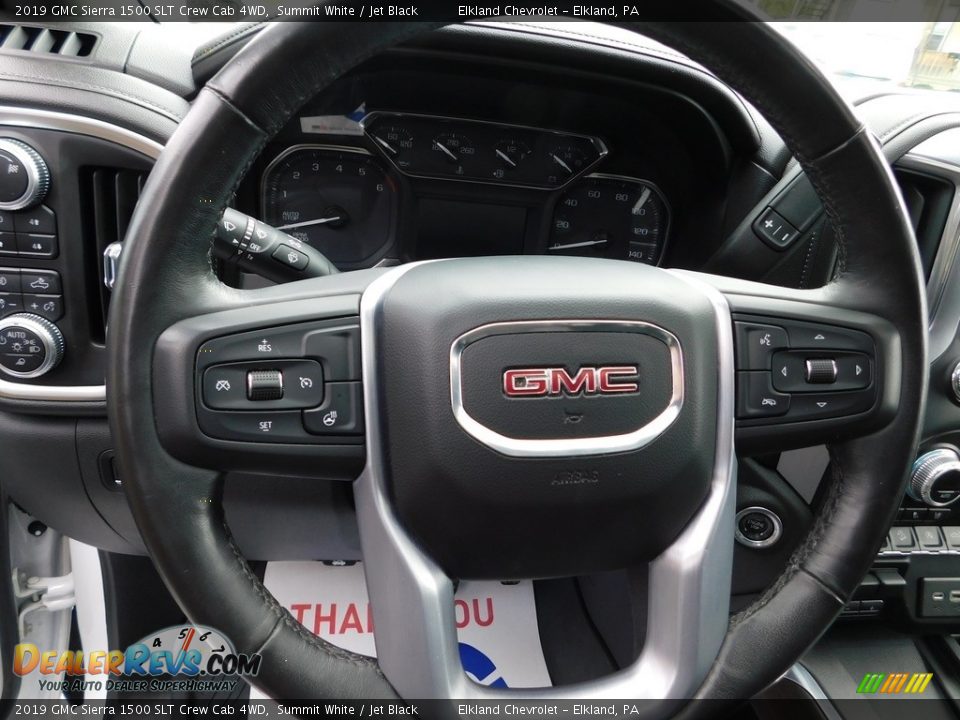 2019 GMC Sierra 1500 SLT Crew Cab 4WD Steering Wheel Photo #24