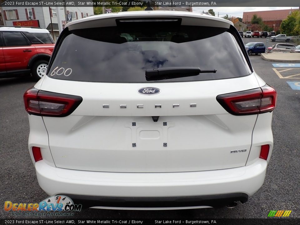 Star White Metallic Tri-Coat 2023 Ford Escape ST-Line Select AWD Photo #4