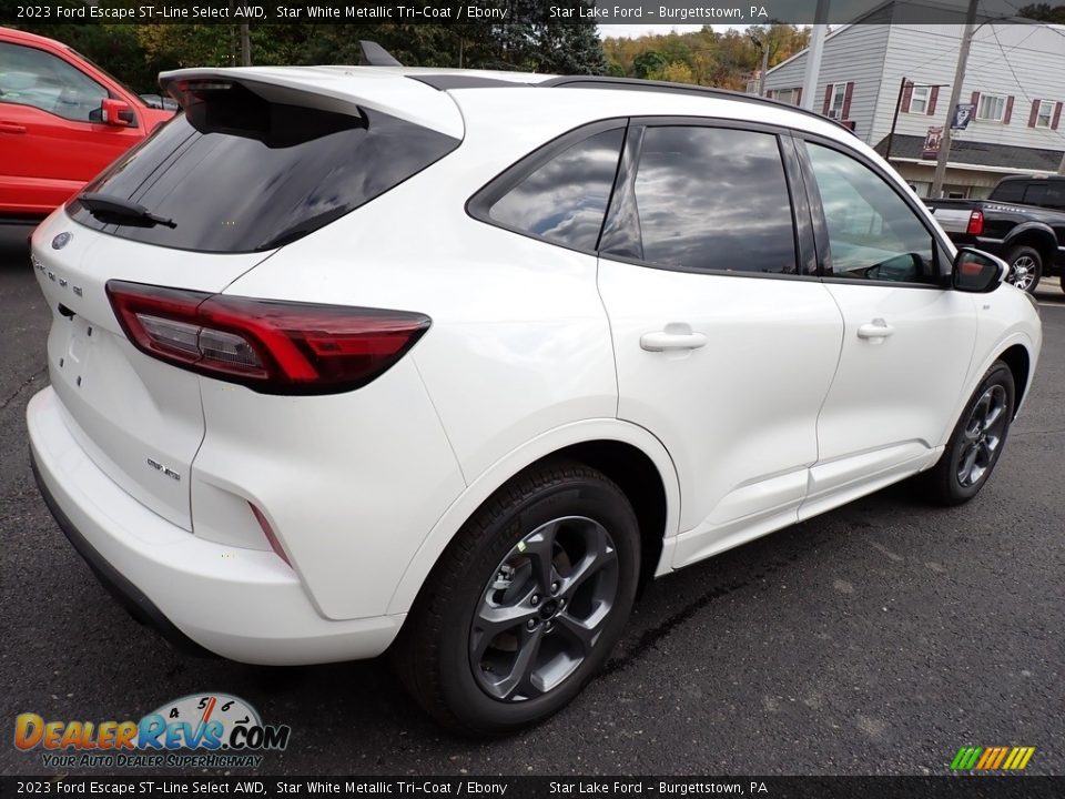 Star White Metallic Tri-Coat 2023 Ford Escape ST-Line Select AWD Photo #6