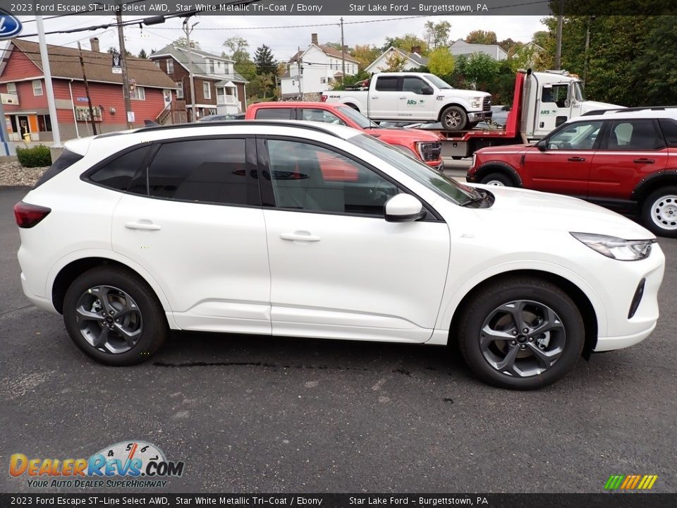 Star White Metallic Tri-Coat 2023 Ford Escape ST-Line Select AWD Photo #7