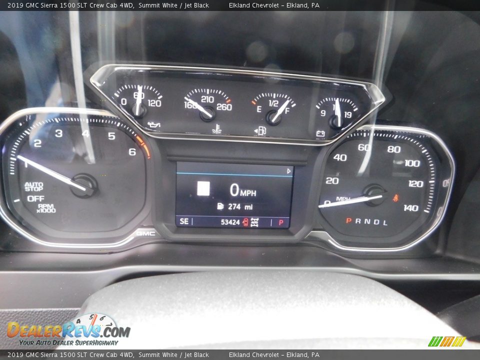 2019 GMC Sierra 1500 SLT Crew Cab 4WD Gauges Photo #28