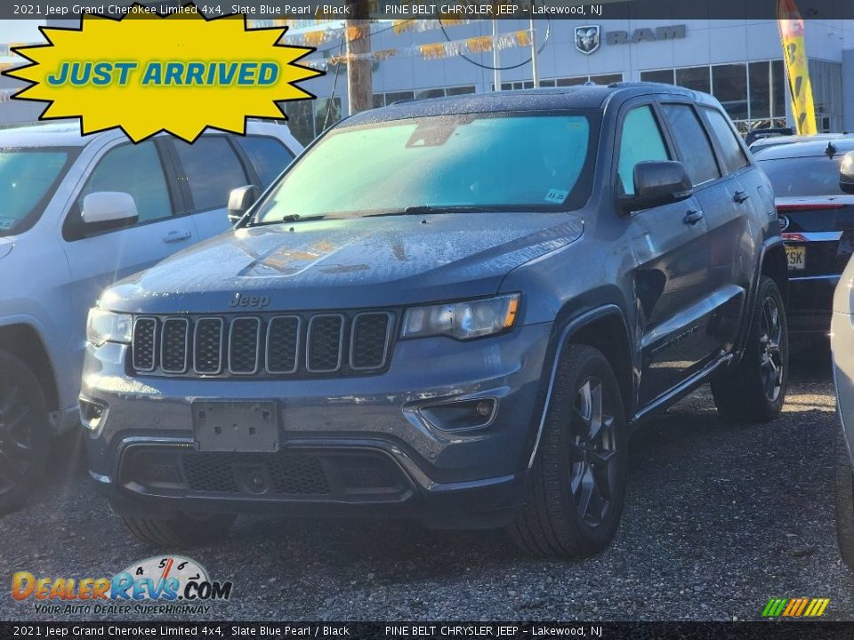 2021 Jeep Grand Cherokee Limited 4x4 Slate Blue Pearl / Black Photo #1