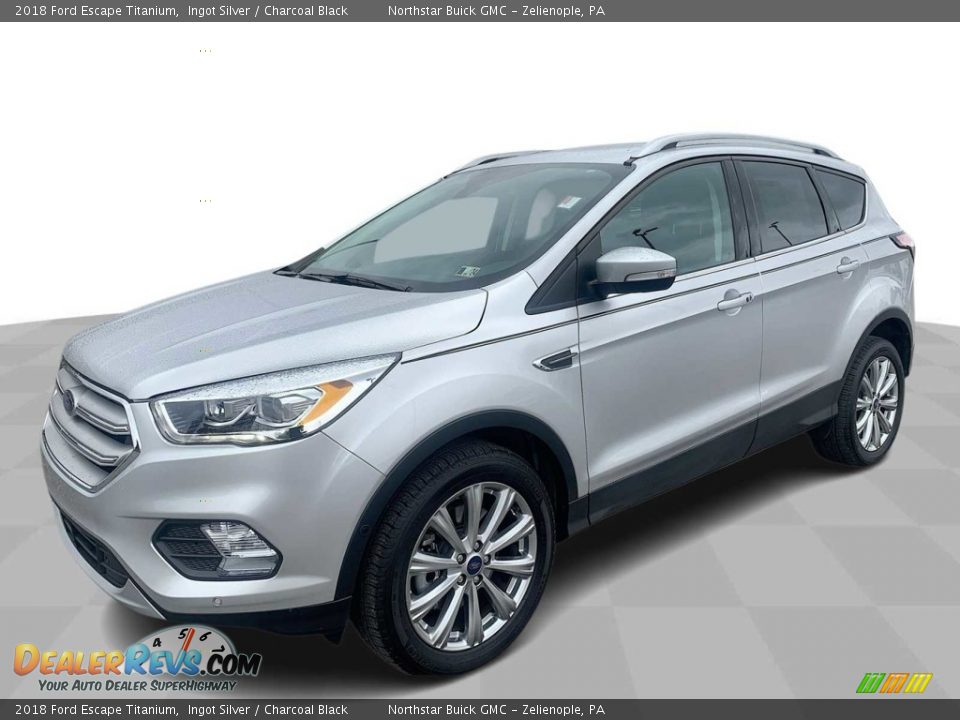 2018 Ford Escape Titanium Ingot Silver / Charcoal Black Photo #1