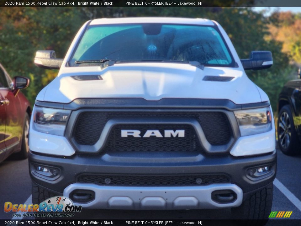 2020 Ram 1500 Rebel Crew Cab 4x4 Bright White / Black Photo #2