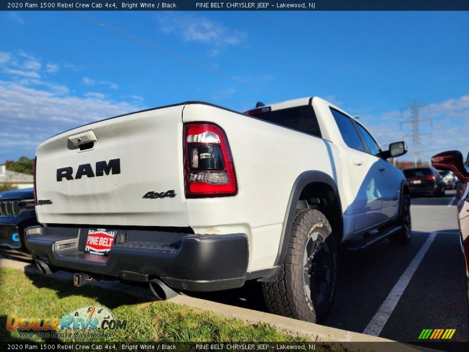 2020 Ram 1500 Rebel Crew Cab 4x4 Bright White / Black Photo #3