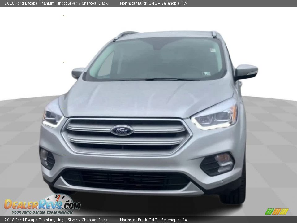 2018 Ford Escape Titanium Ingot Silver / Charcoal Black Photo #3