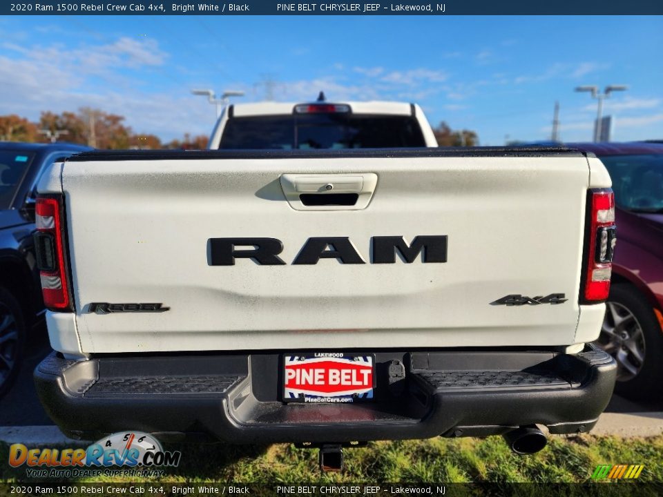 2020 Ram 1500 Rebel Crew Cab 4x4 Bright White / Black Photo #4