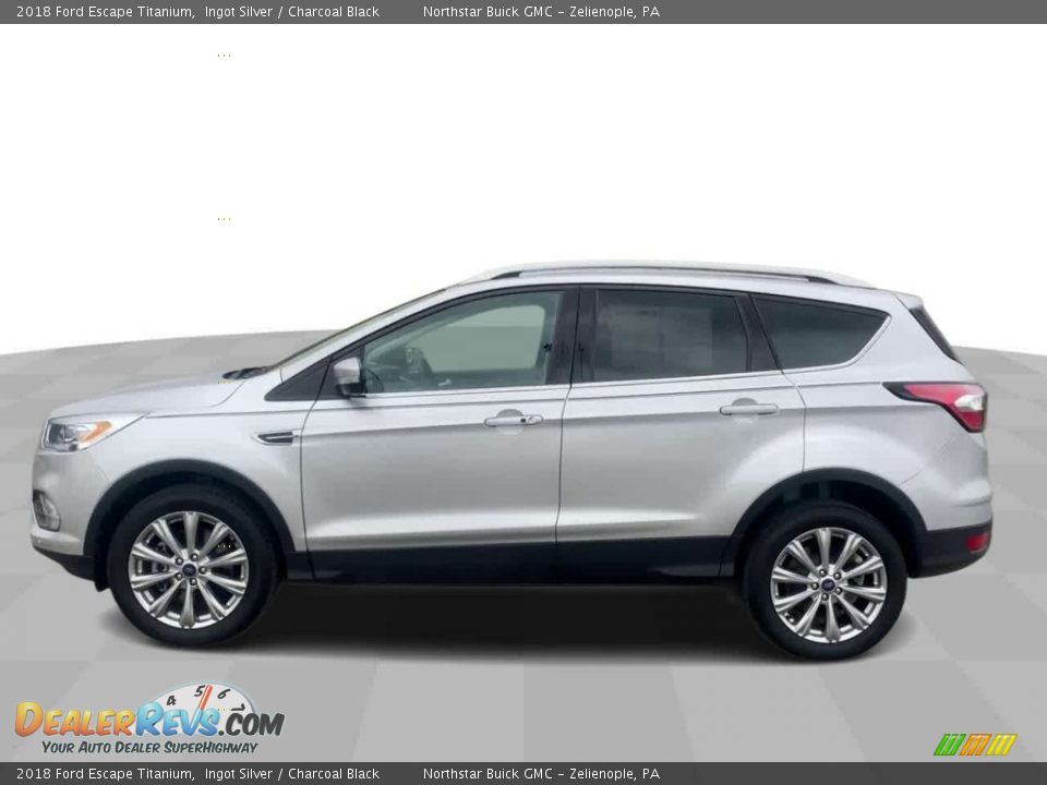 2018 Ford Escape Titanium Ingot Silver / Charcoal Black Photo #5