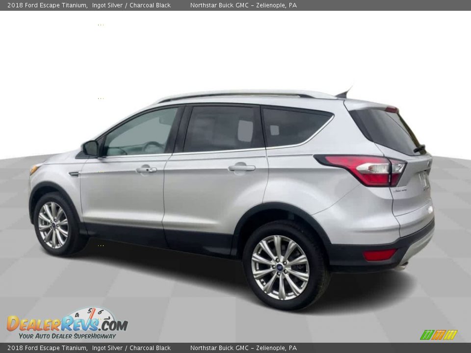 2018 Ford Escape Titanium Ingot Silver / Charcoal Black Photo #6