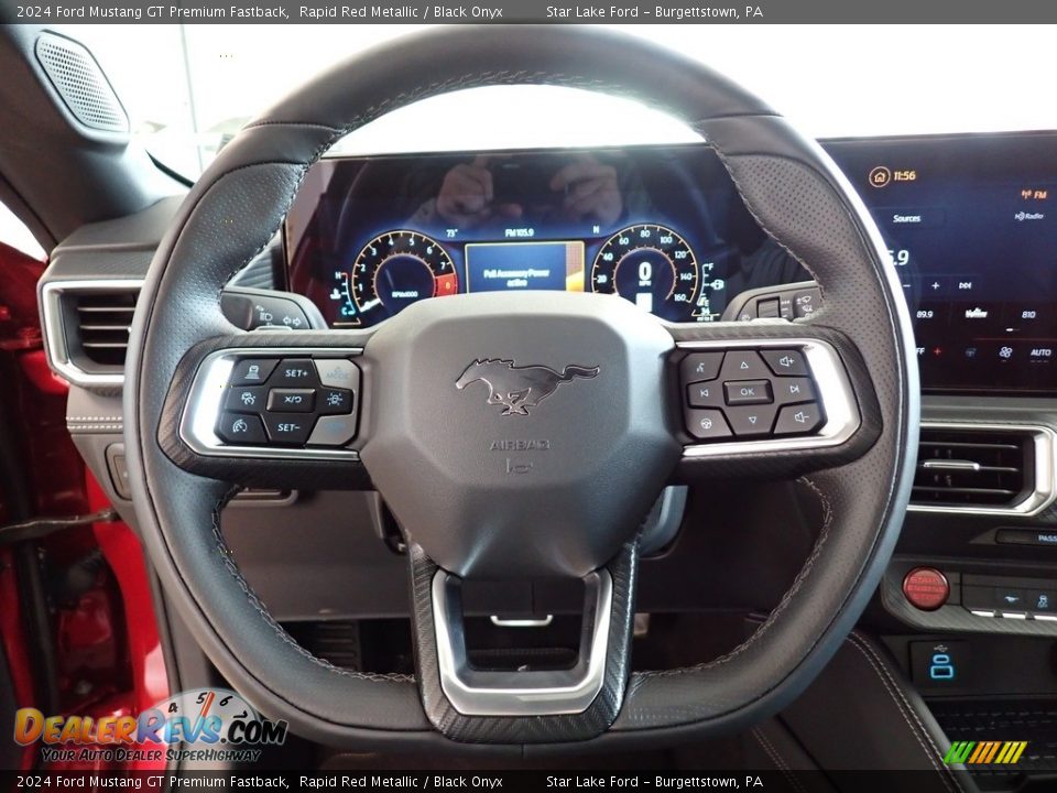 2024 Ford Mustang GT Premium Fastback Steering Wheel Photo #16