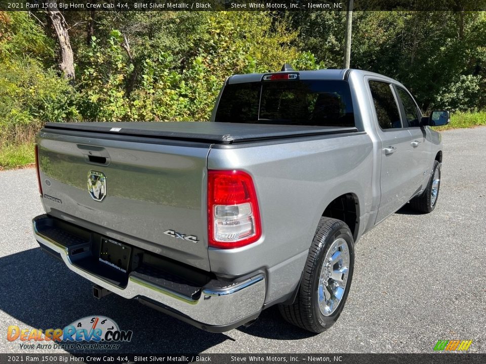 2021 Ram 1500 Big Horn Crew Cab 4x4 Billet Silver Metallic / Black Photo #6