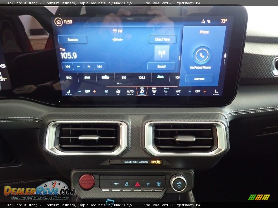 Controls of 2024 Ford Mustang GT Premium Fastback Photo #20