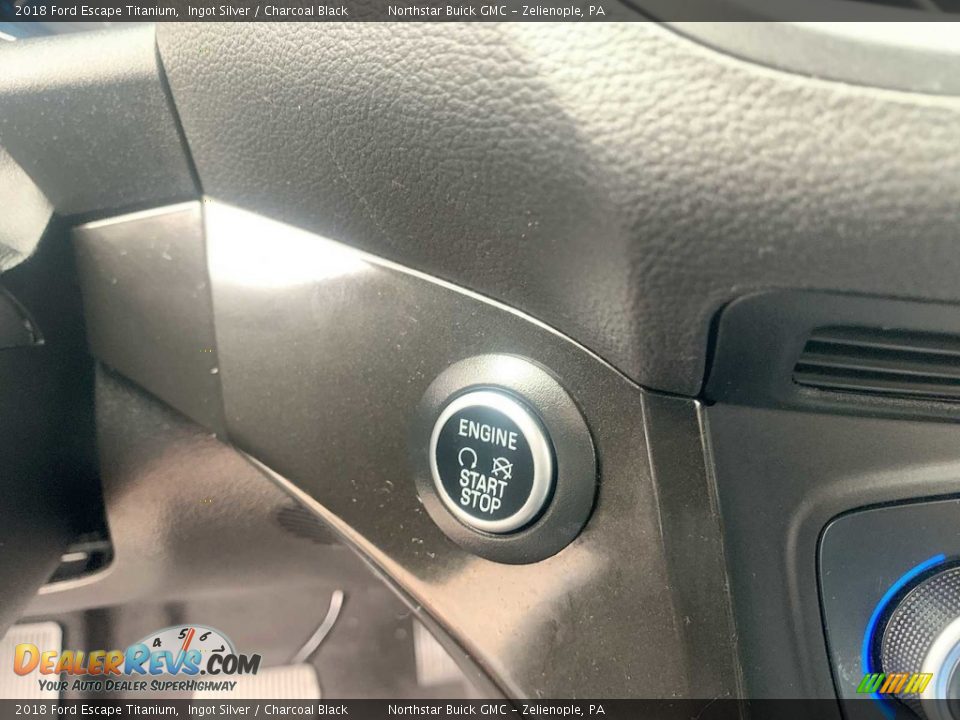 2018 Ford Escape Titanium Ingot Silver / Charcoal Black Photo #17