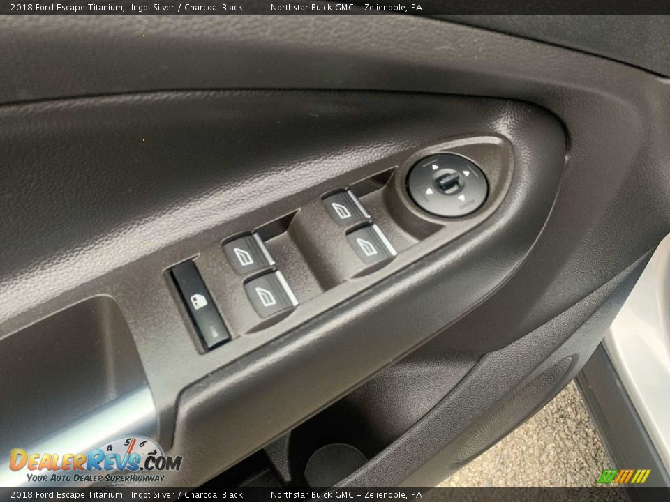 2018 Ford Escape Titanium Ingot Silver / Charcoal Black Photo #23