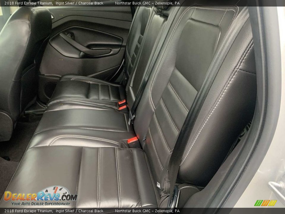 2018 Ford Escape Titanium Ingot Silver / Charcoal Black Photo #24