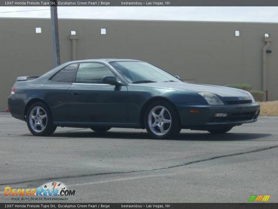 1997 Honda Prelude Type SH Eucalyptus Green Pearl / Beige Photo #17