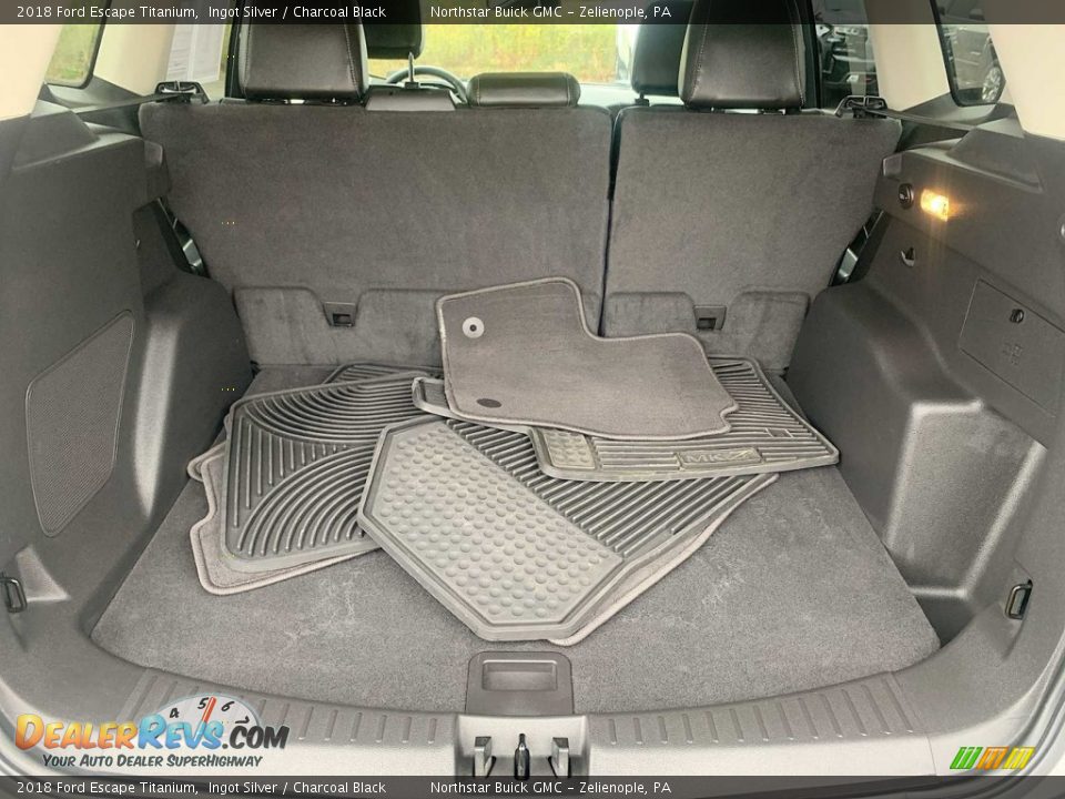 2018 Ford Escape Titanium Ingot Silver / Charcoal Black Photo #25