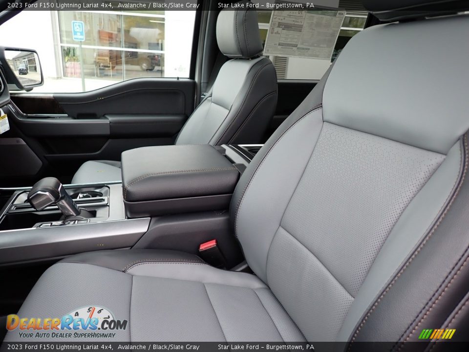 Front Seat of 2023 Ford F150 Lightning Lariat 4x4 Photo #10