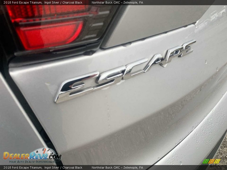 2018 Ford Escape Titanium Ingot Silver / Charcoal Black Photo #30