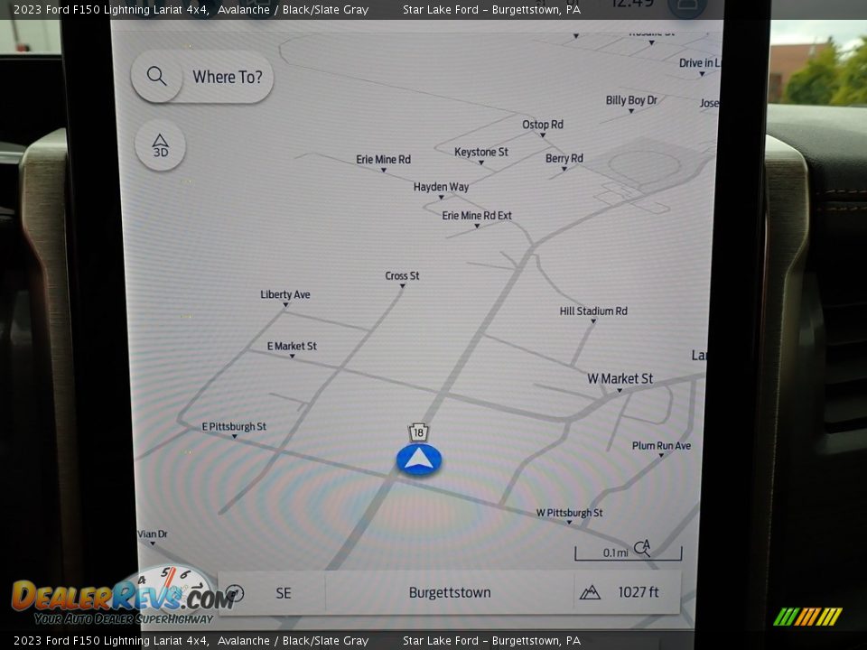 Navigation of 2023 Ford F150 Lightning Lariat 4x4 Photo #17