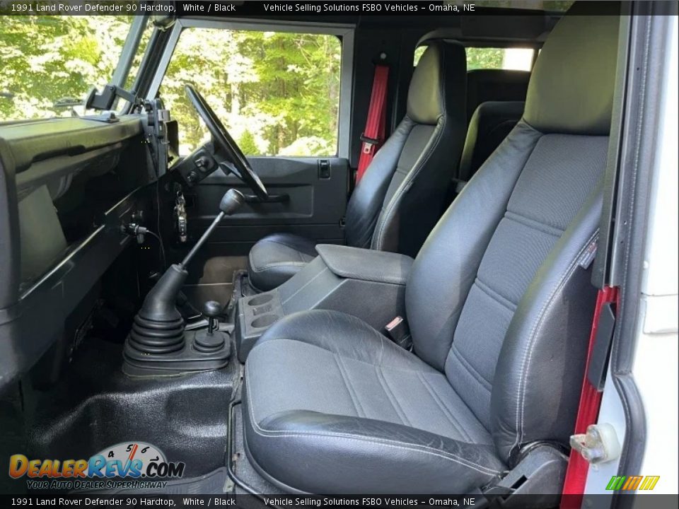 Black Interior - 1991 Land Rover Defender 90 Hardtop Photo #4