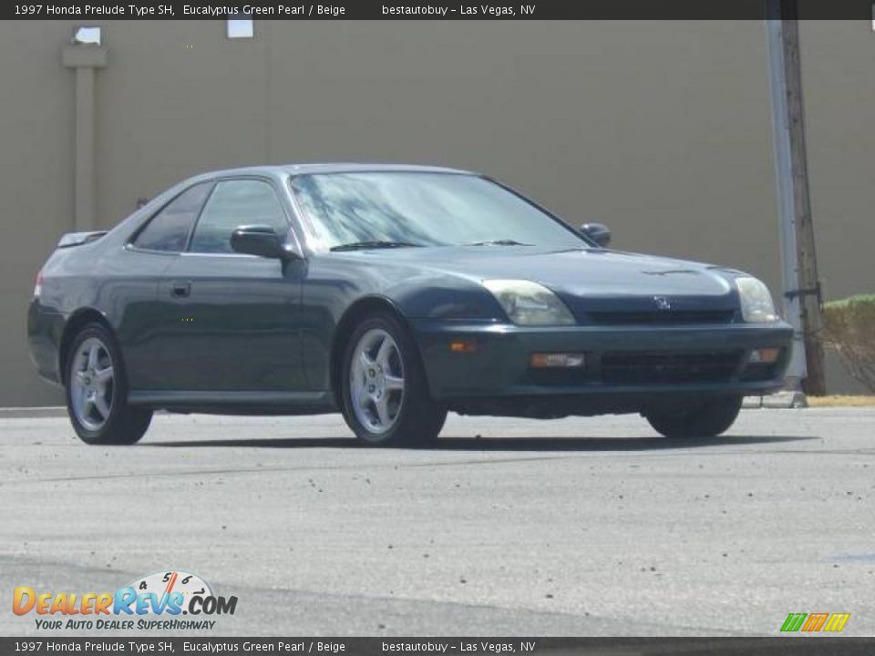 1997 Honda Prelude Type SH Eucalyptus Green Pearl / Beige Photo #18