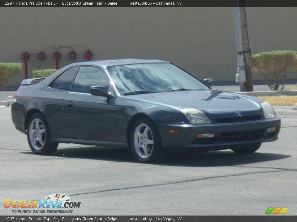 1997 Honda Prelude Type SH Eucalyptus Green Pearl / Beige Photo #19
