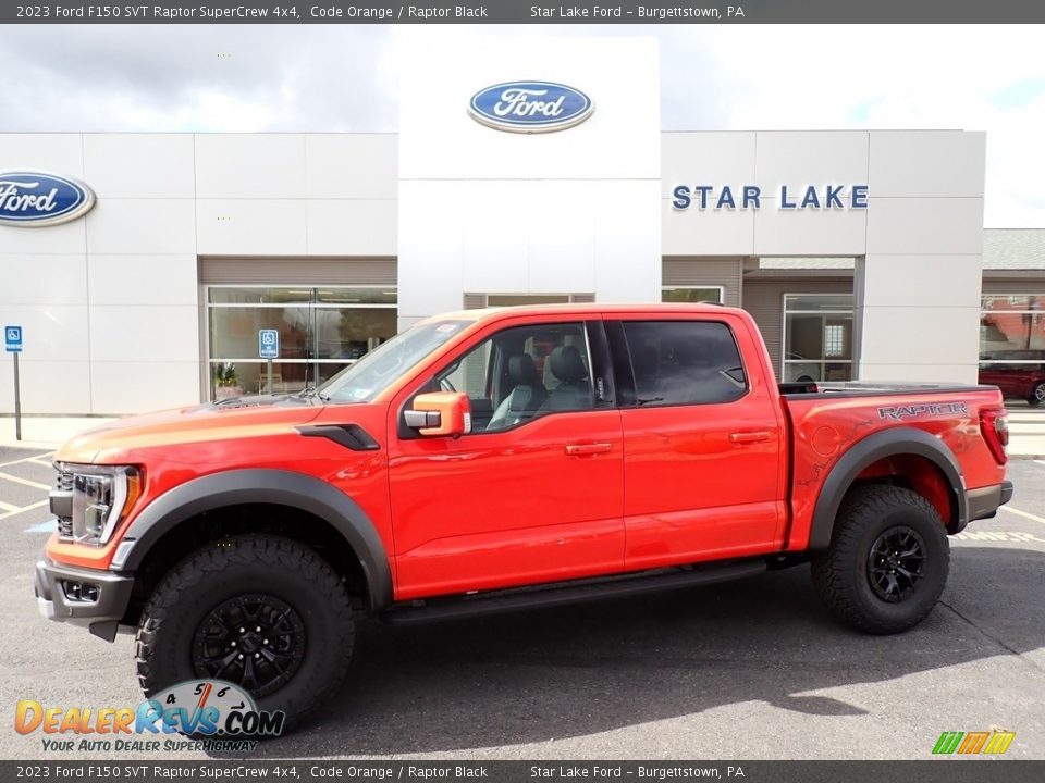 2023 Ford F150 SVT Raptor SuperCrew 4x4 Code Orange / Raptor Black Photo #1