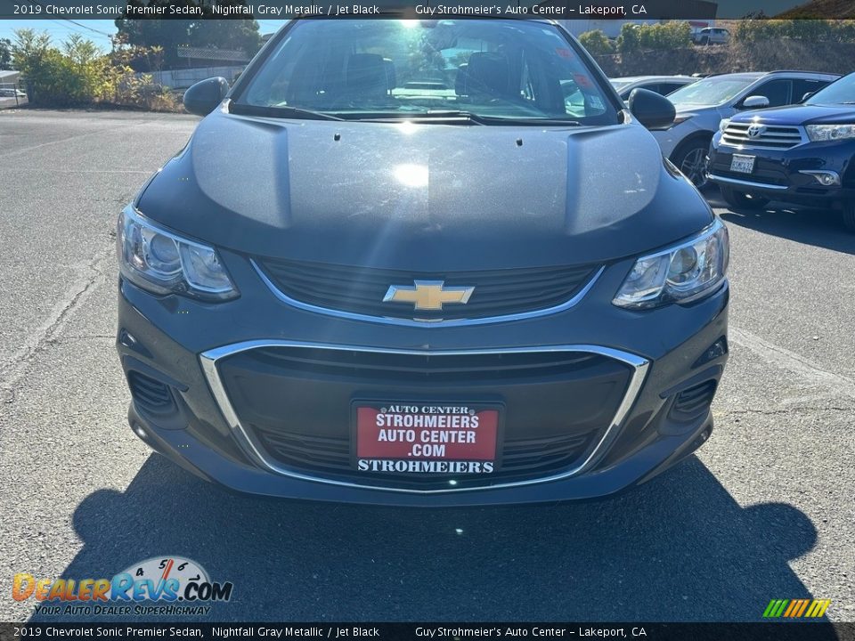 2019 Chevrolet Sonic Premier Sedan Nightfall Gray Metallic / Jet Black Photo #2