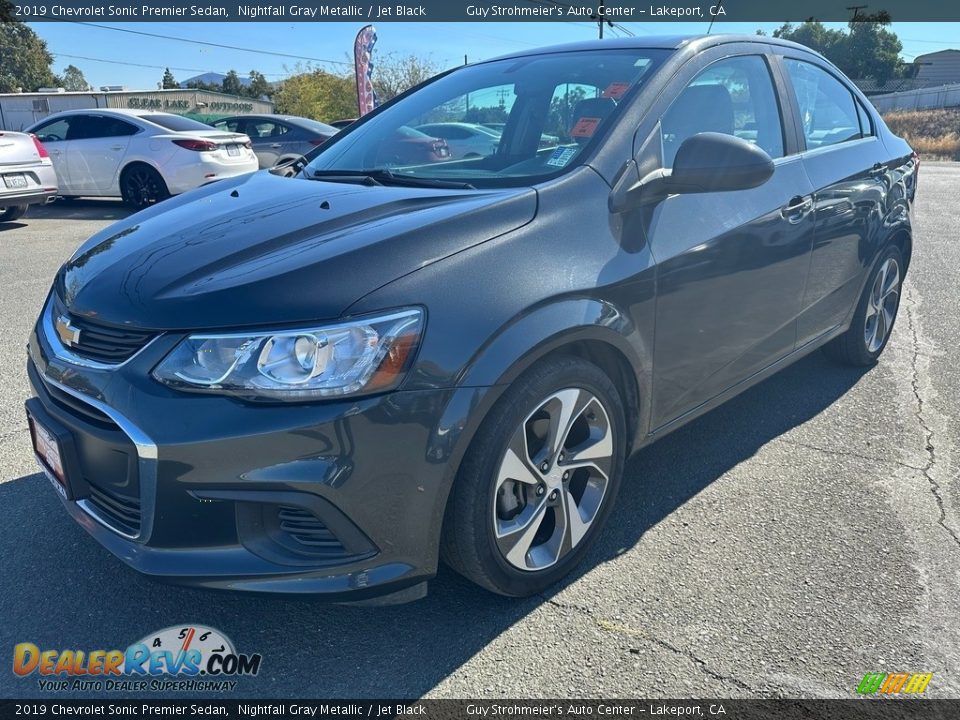 2019 Chevrolet Sonic Premier Sedan Nightfall Gray Metallic / Jet Black Photo #3