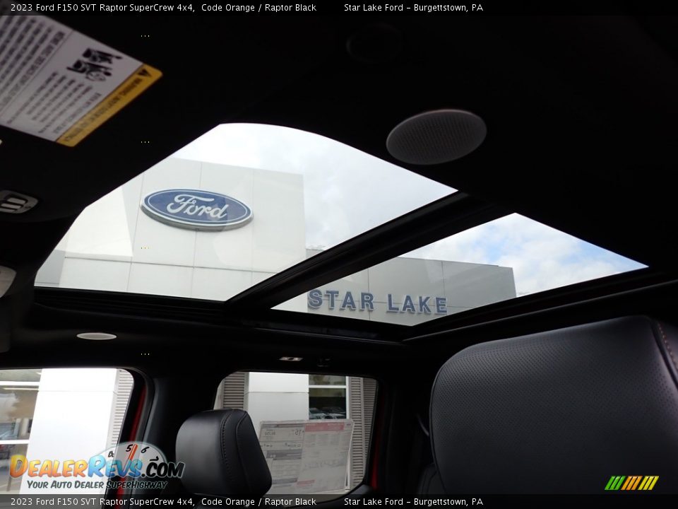 Sunroof of 2023 Ford F150 SVT Raptor SuperCrew 4x4 Photo #16