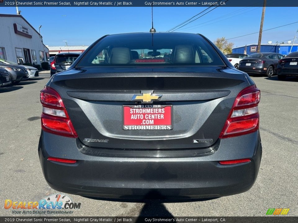 2019 Chevrolet Sonic Premier Sedan Nightfall Gray Metallic / Jet Black Photo #5