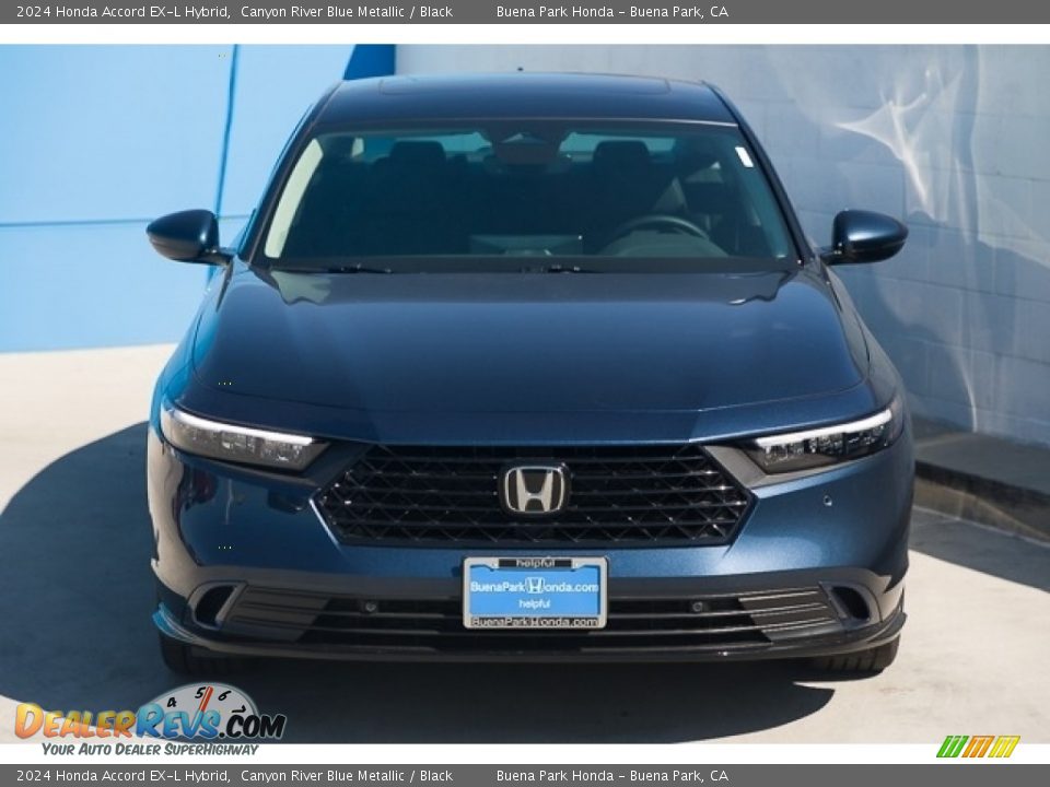 2024 Honda Accord EX-L Hybrid Canyon River Blue Metallic / Black Photo #3