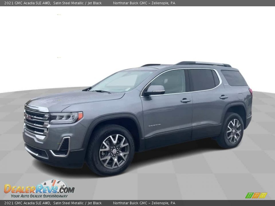 2021 GMC Acadia SLE AWD Satin Steel Metallic / Jet Black Photo #4