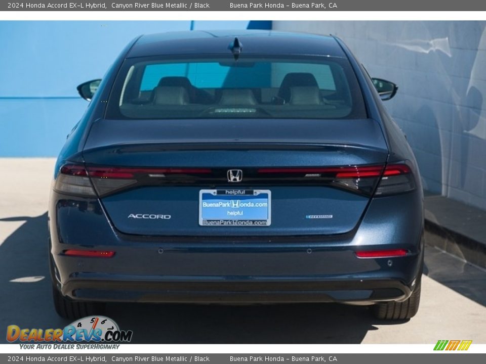 2024 Honda Accord EX-L Hybrid Canyon River Blue Metallic / Black Photo #7