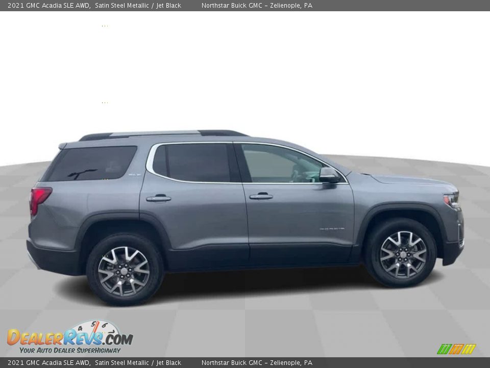 2021 GMC Acadia SLE AWD Satin Steel Metallic / Jet Black Photo #9