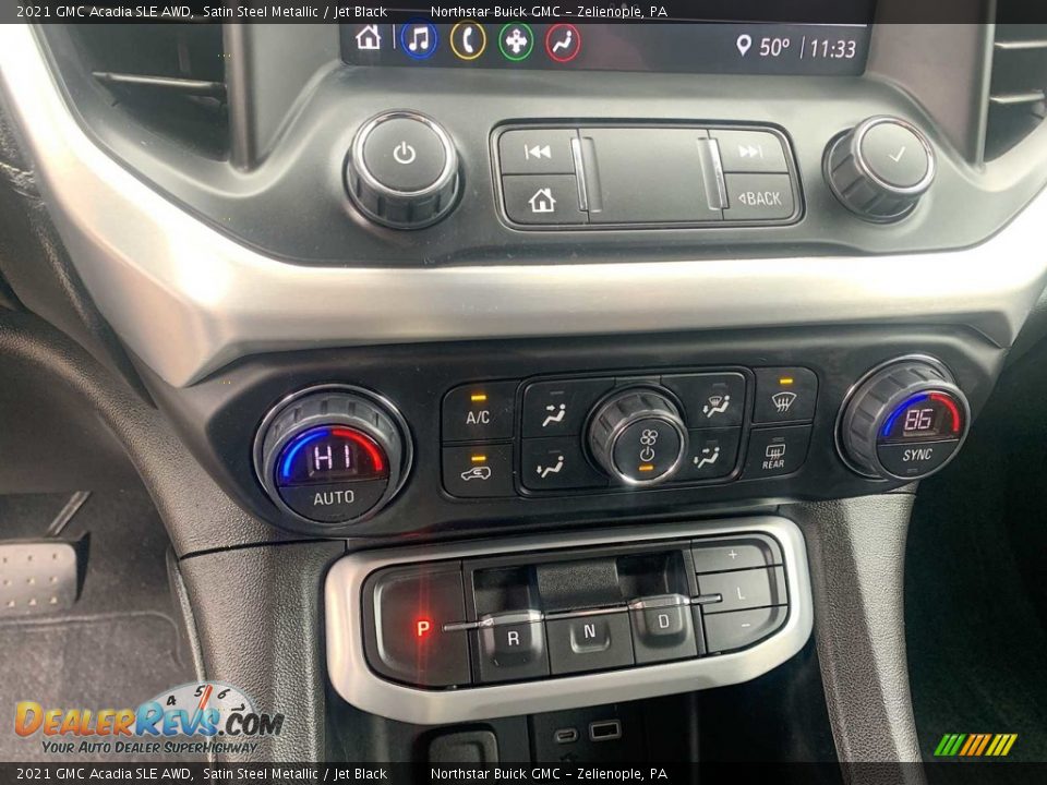 Controls of 2021 GMC Acadia SLE AWD Photo #13