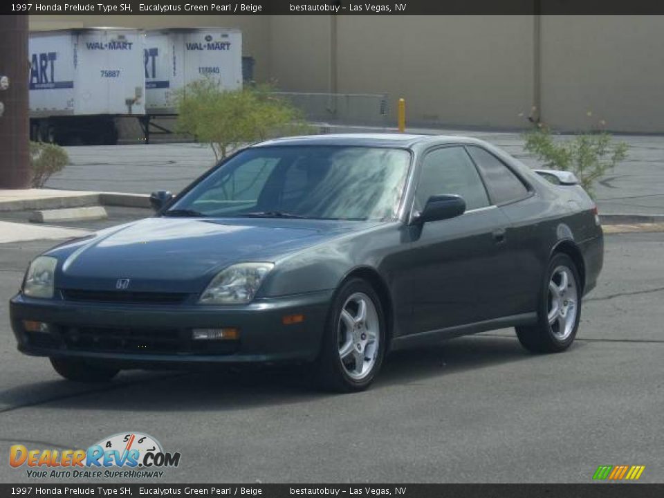1997 Honda Prelude Type SH Eucalyptus Green Pearl / Beige Photo #20
