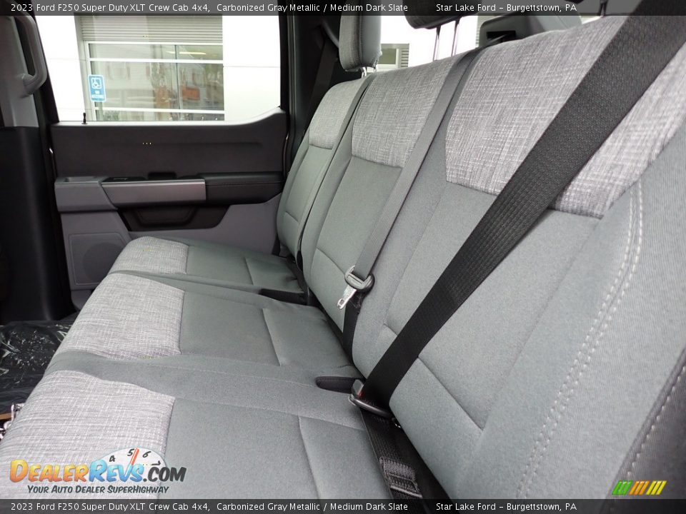 Rear Seat of 2023 Ford F250 Super Duty XLT Crew Cab 4x4 Photo #12