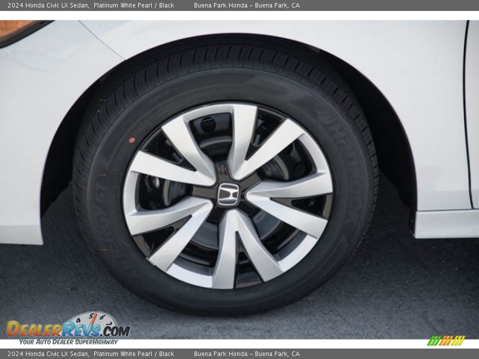 2024 Honda Civic LX Sedan Platinum White Pearl / Black Photo #13